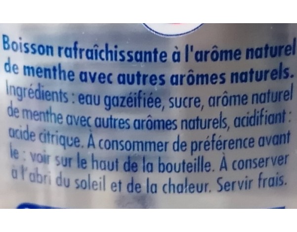 BOISSON LIMONADE MENTHE