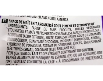 CHIPS AU MAIS BLUE HEAT
