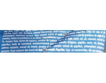 CHIPS PAPRIKA PROTEINE