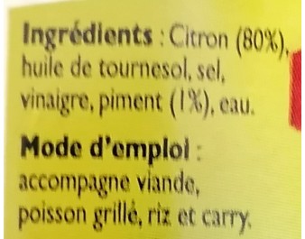 CONFIT DE CITRON
