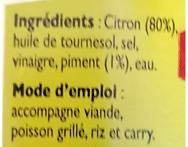CONFIT DE CITRON