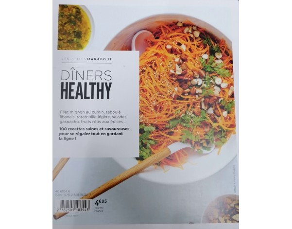 LIVRE 100 RECETTES DINERS HEALTHY