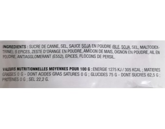 POUDRE ASSAISONNEMENT CANARD LAQUE