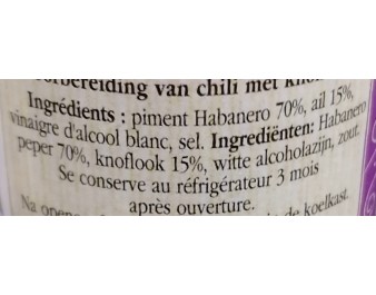 PUREE DE PIMENT EXTRA-FORT ROUGE A L’AIL