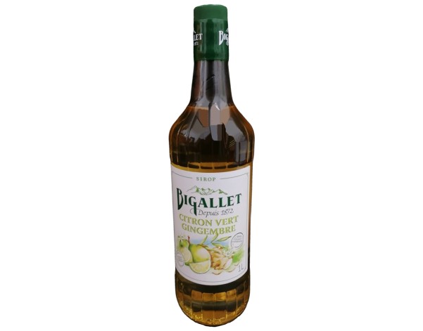 SIROP CITRON VERT GINGEMBRE