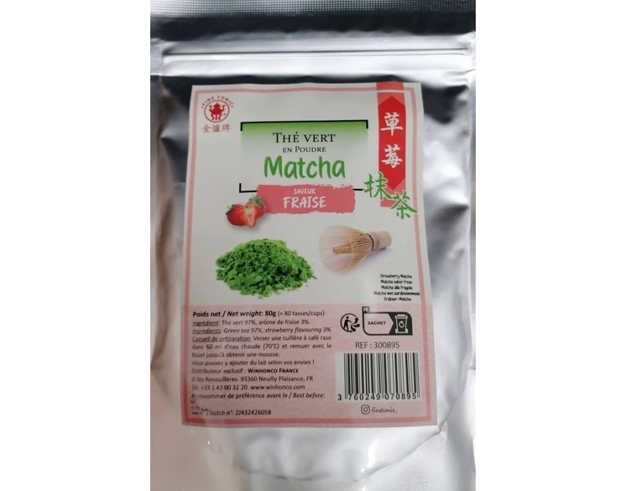 THE VERT SAVEUR FRAISE EN POUDRE (MACHA)