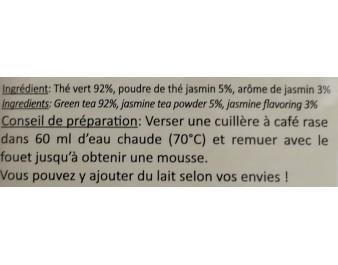 THE VERT SAVEUR JASMIN EN POUDRE (MACHA)
