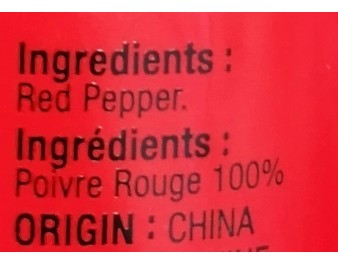 PIMENT EN POUDRE