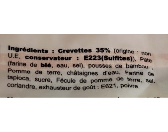 ROULEAUX AUX CREVETTES HALAL 14 P. ****
