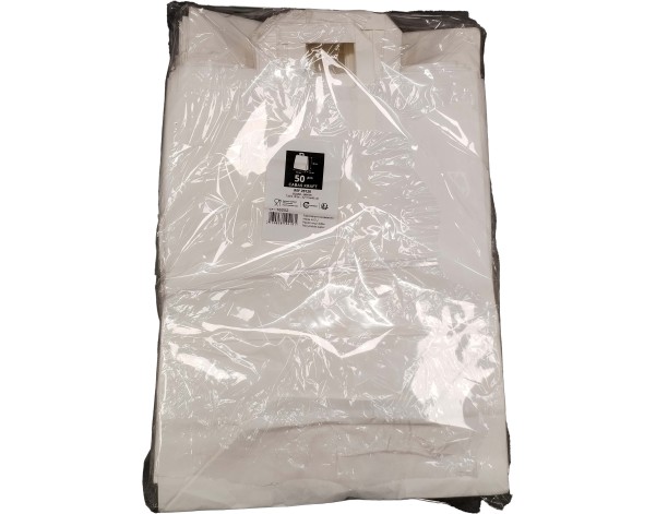 SAC / CABAS KRAFT BLANC 32 + 15  X 40 CM 50 P.