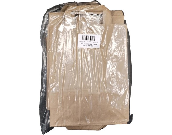 SAC / CABAS KRAFT BRUN 22 + 10  X 28 CM 50 P.