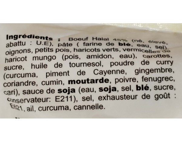 SAMOUSSAS AU BOEUF HALAL 50 P. ****