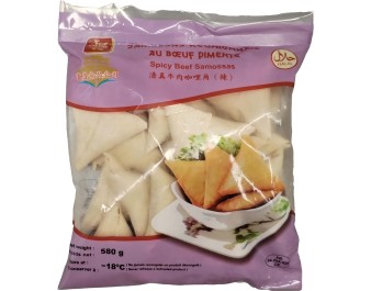 SAMOUSSAS AU BOEUF REUNIONNAIS PIMENTE HALAL 20 P. ****