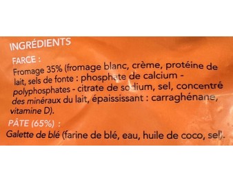 SAMOUSSAS AU FROMAGE 20 P. ****