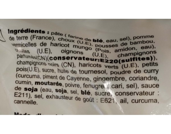 SAMOUSSAS AUX LEGUMES 50 P. ****