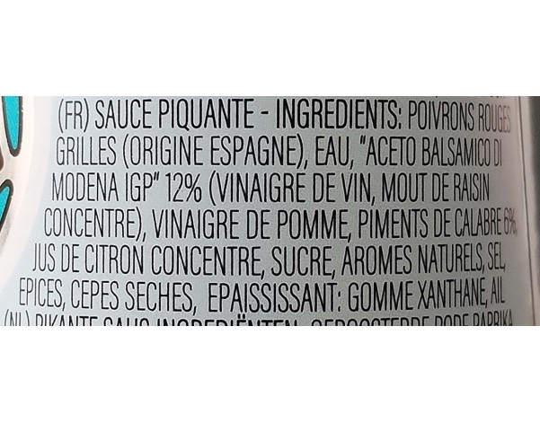 SAUCE DE PIMENT
