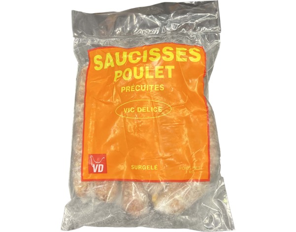 SAUCISSE DE POULET NATURE ****