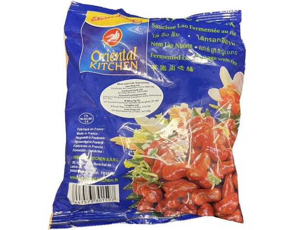 SAUCISSE LAO AU RIZ FERMENTE ****