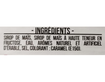 SIROP POUR PANCAKE