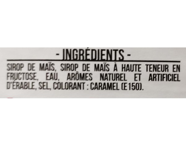 SIROP POUR PANCAKE