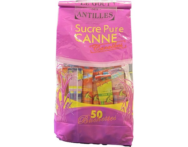 SUCRE DE CANNE ROUX SEMOULE BUCHETTE 50 P.
