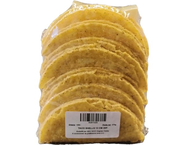 TACO SHELLS 13 CM 20 P.