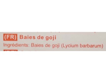 BAIE DE GOJI SECHEE