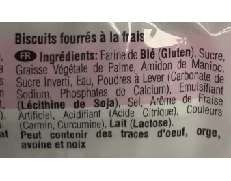 BISCUIT A LA FRAISE 48 P.