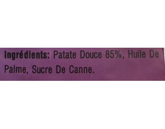 CHIPS A LA PATATE DOUCE