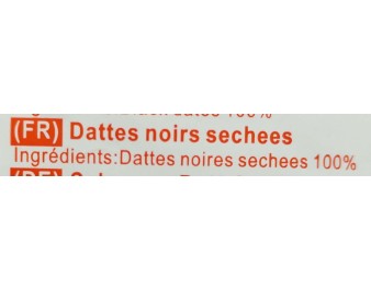 DATTE NOIRE SECHEE