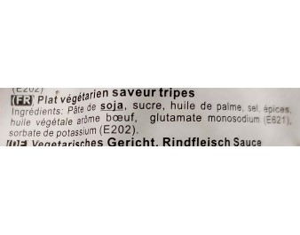 PLAT VEGETARIEN SAVEUR BOEUF