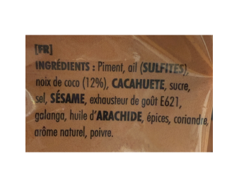 SATE EN POUDRE AU COCO