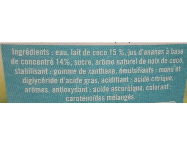 BOISSON ANANAS COCO