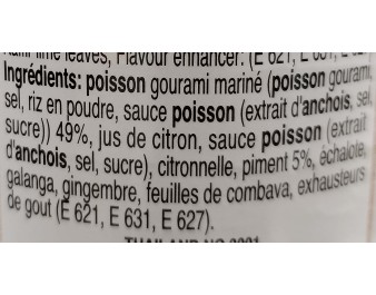 POISSON GOURAMI AVEC PIMENT
