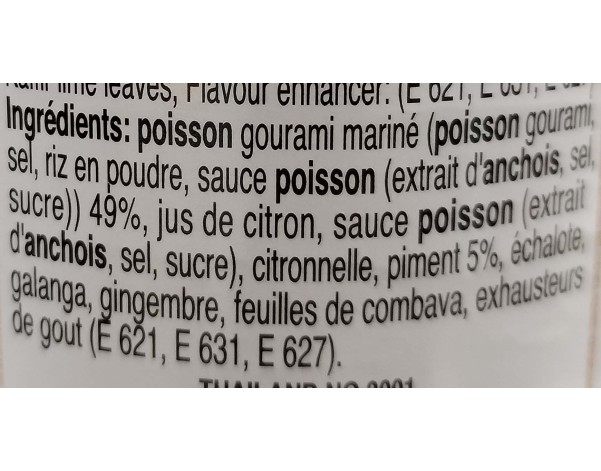 POISSON GOURAMI AVEC PIMENT