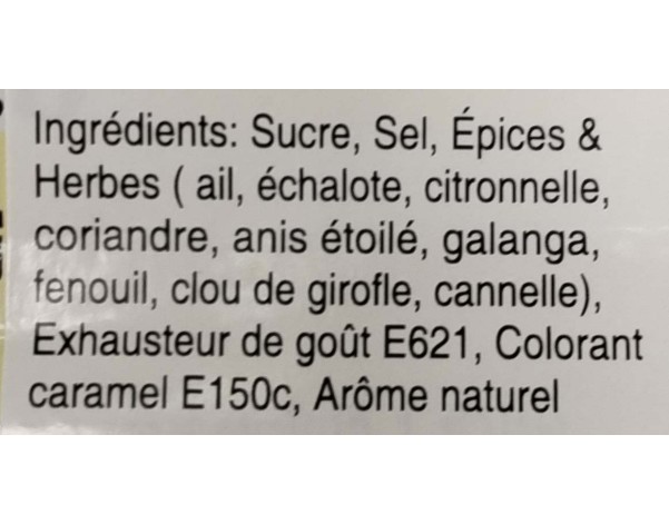 POUDRE ASSAISONNEMENT CANARD LAQUE