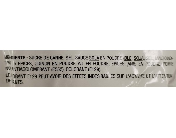 POUDRE ASSAISONNEMENT PORC LAQUE