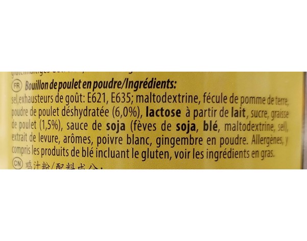 POUDRE ASSAISONNEMENT POULET