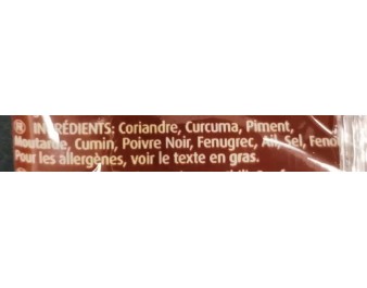 POUDRE DE CURRY MADRAS FORT