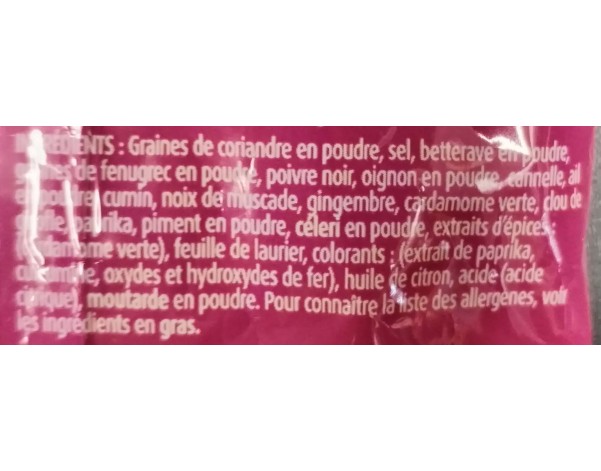 POUDRE DE TANDOORI MASSALA