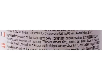 POUSSES DE BAMBOU AIGRE ET CHAMPIGNON D’HUITRE