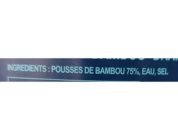 POUSSES DE BAMBOU AIGRE EN LAMELLES