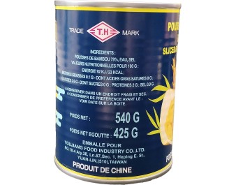 POUSSES DE BAMBOU AIGRE EN LAMELLES