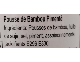 POUSSES DE BAMBOU PIMENTEE