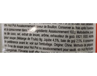 PREPARATION POUR FONDUE AU BOUILLON