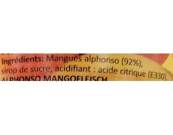 PULPE DE MANGUE