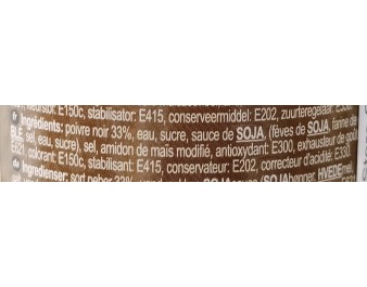 SAUCE AU POIVRE NOIR