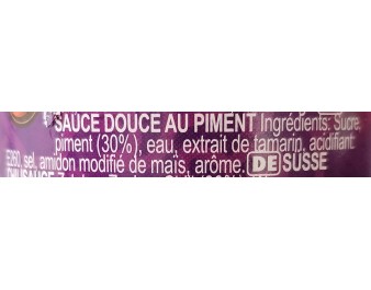SAUCE DE PIMENT DOUCE