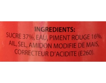 SAUCE DE PIMENT POUR POULET