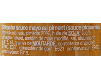 SAUCE DE PIMENT SRIRACHA A LA MOUTARDE